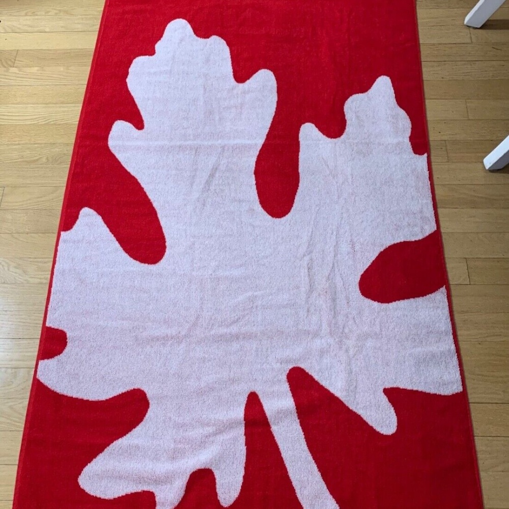 HBC Stripes Maple Leaf COTTON Light Weight Beach Towel
